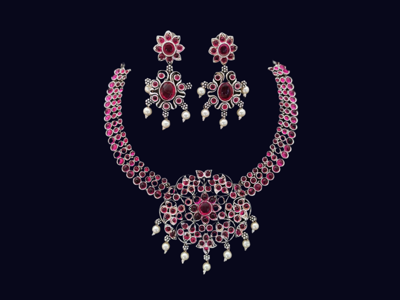 Oxidized Necklace NS-10891-81