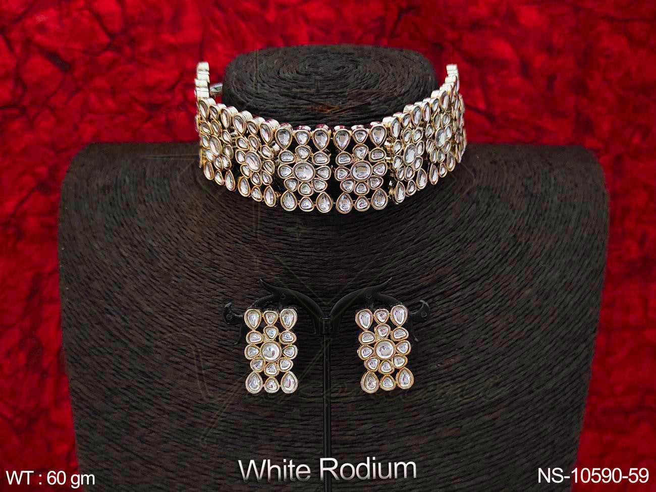 Kundan Necklace NS-10590-59