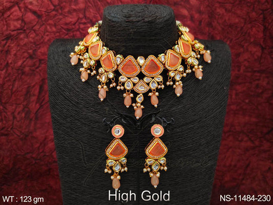 Kundan Necklace NS-11484-230