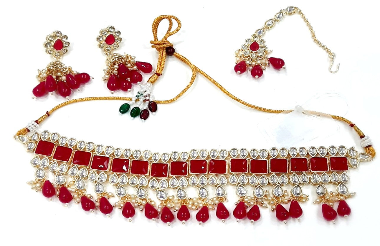Kundan Necklace NS-11423-84