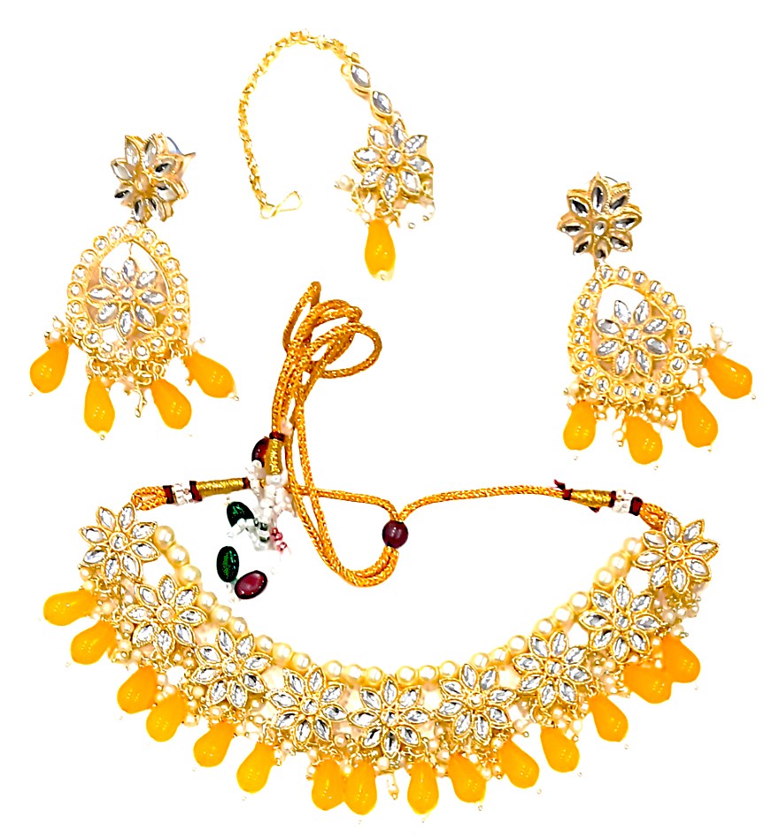 Kundan Necklace NS-11658-83