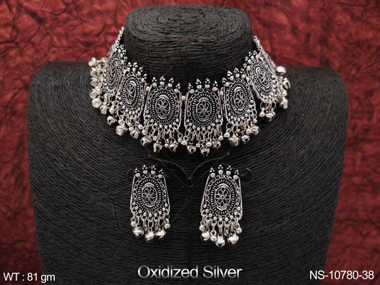 Oxidised Necklace NS-10780-38