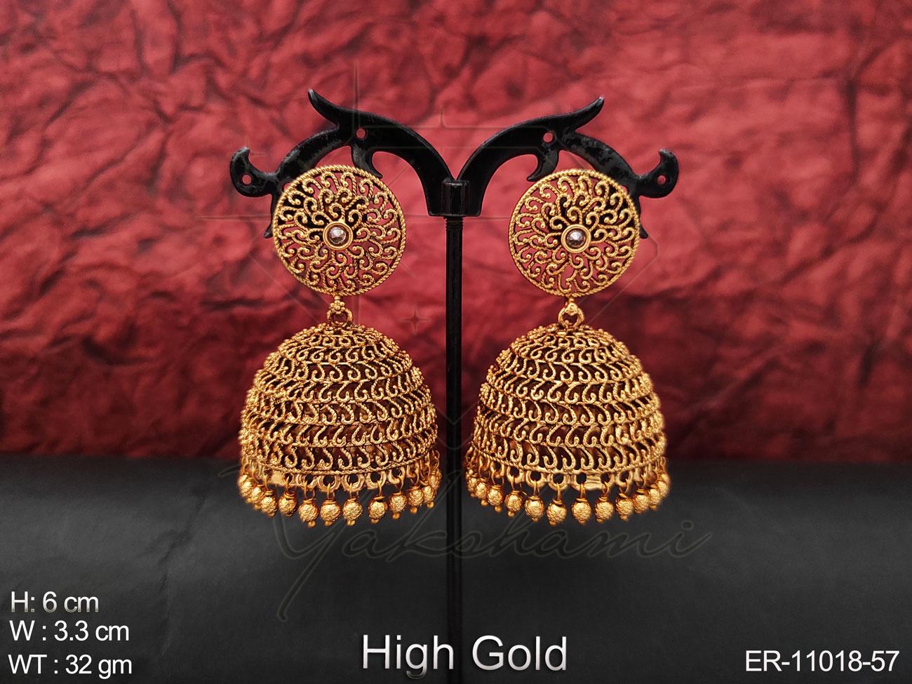 Yakshami Golden jhumka set for women and girls