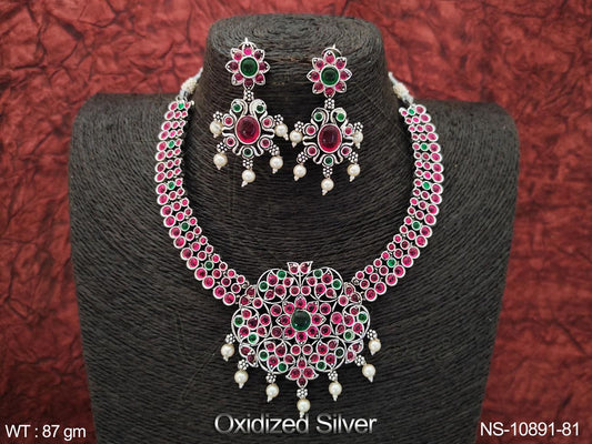 Oxidized Necklace NS-10891-81