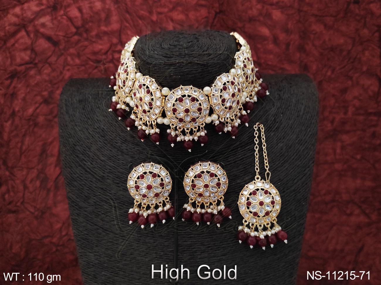 Kundan Necklace NS-11215-71