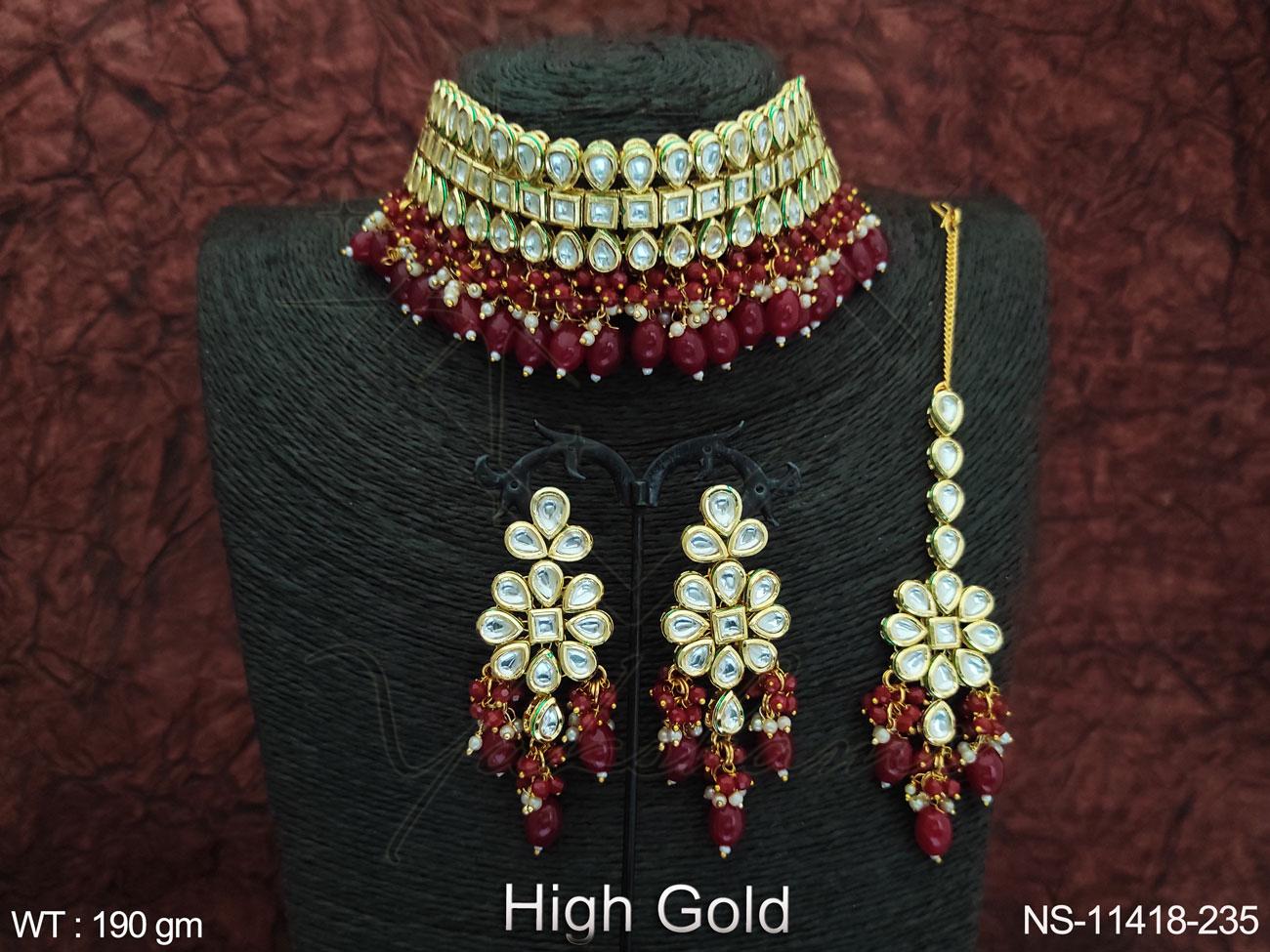Kundan Necklace NS-11418-235
