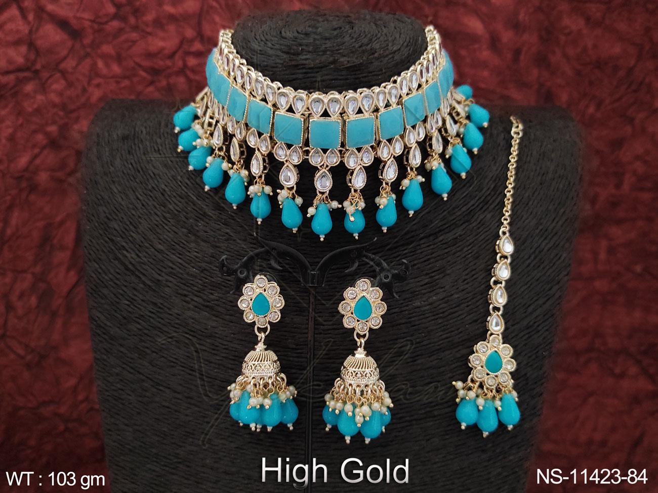 Kundan Necklace NS-11423-84
