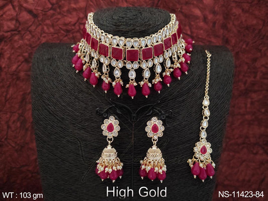 Kundan Necklace NS-11423-84
