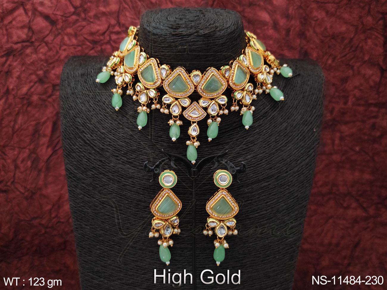 Kundan Necklace NS-11484-230