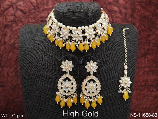 Kundan Necklace NS-11658-83
