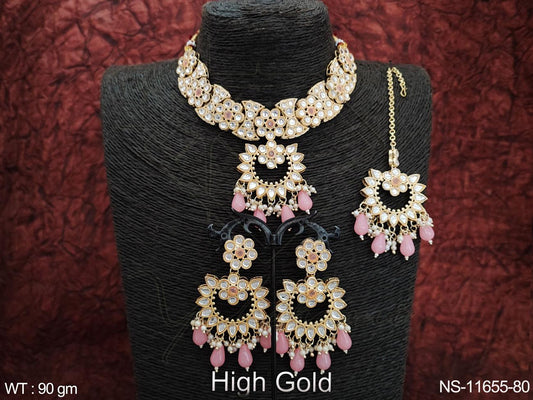 Kundan Necklace NS-11655-80