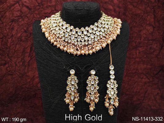 Kundan Necklace NS-11413-332