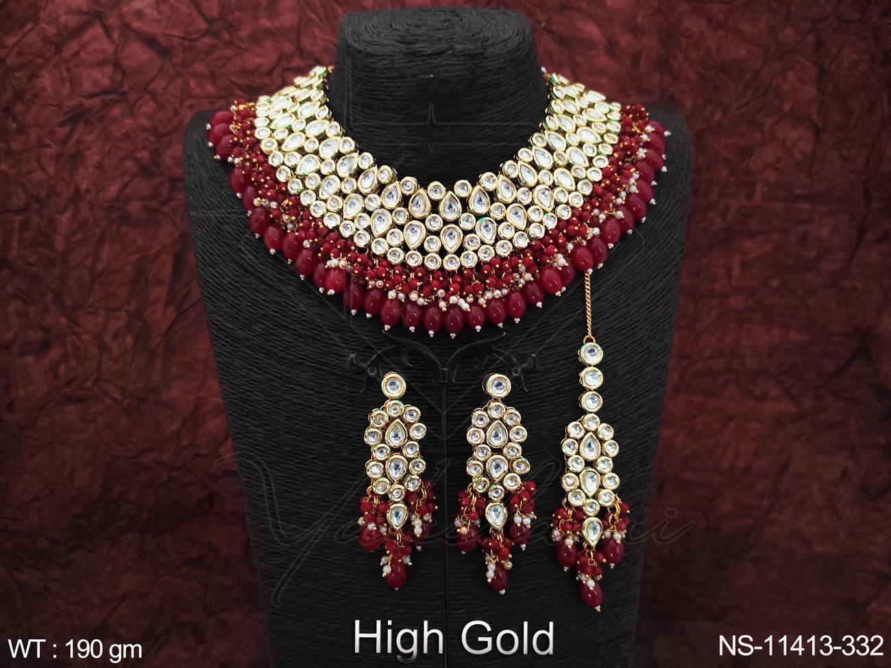Kundan Necklace NS-11413-332