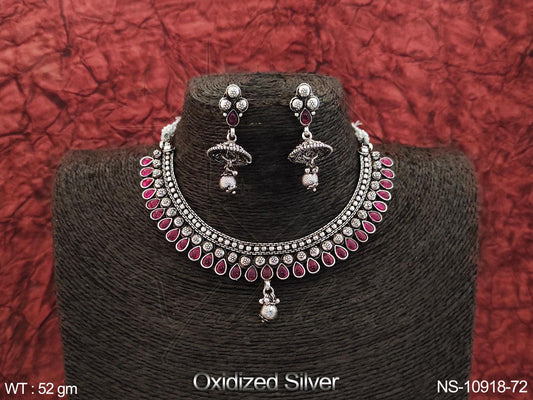Oxidised Necklace NS-10918-72