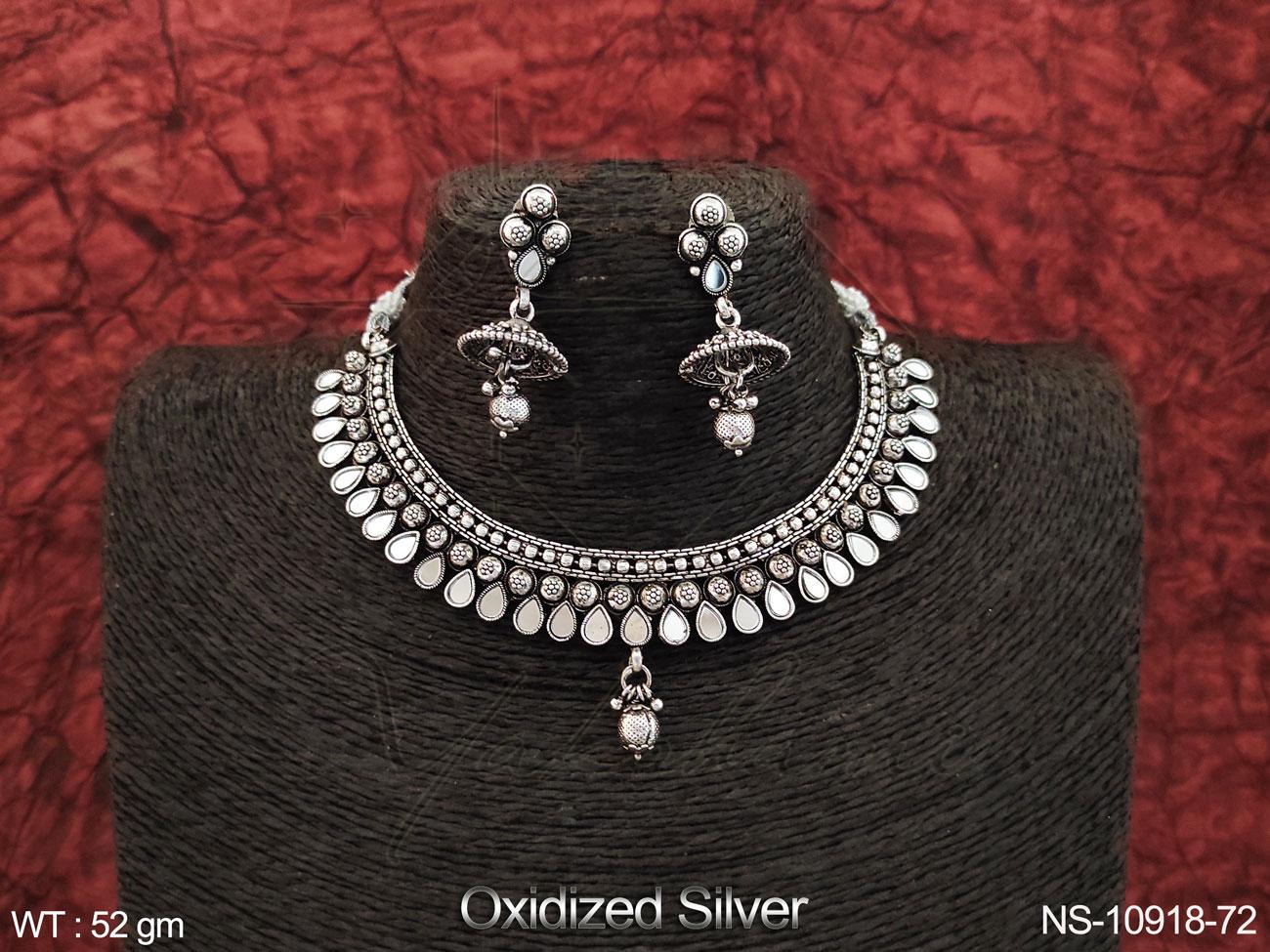 Oxidised Necklace NS-10918-72