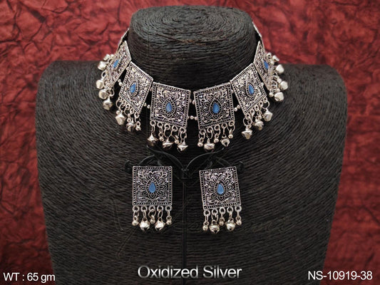 Oxidised Necklace NS-10919-38