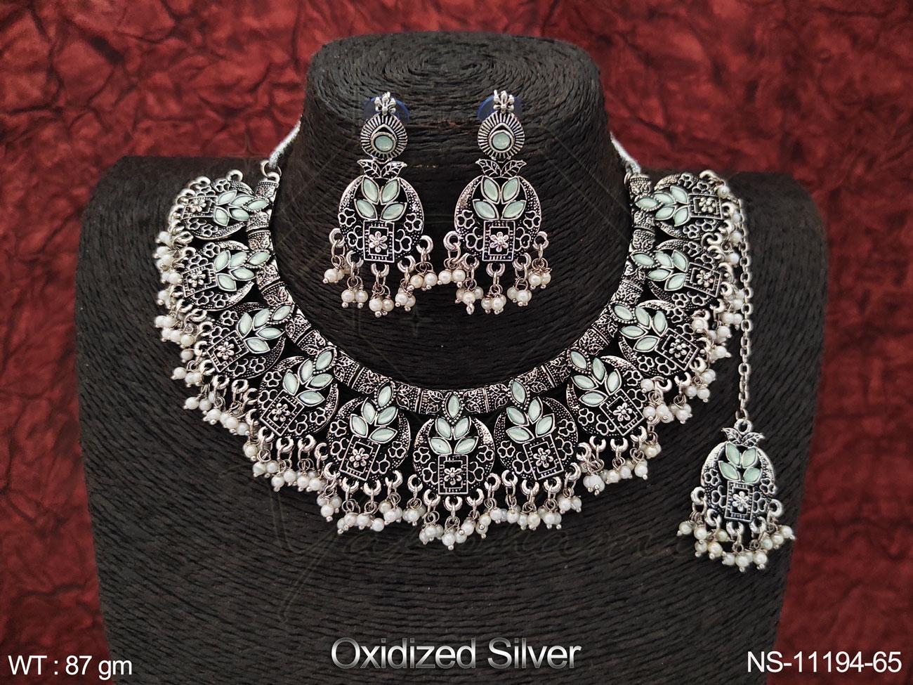 Oxidized Necklace NS-11194-65