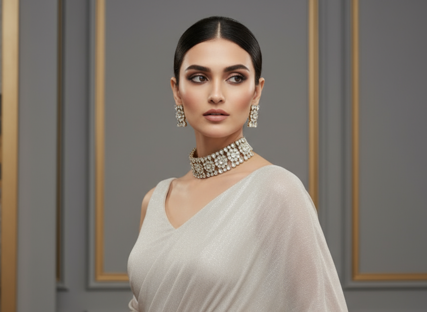 Kundan Necklace NS-10590-59