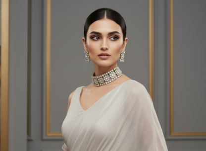 Kundan Necklace NS-10590-59