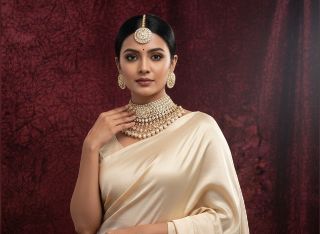 Kundan Necklace NS-10909-137