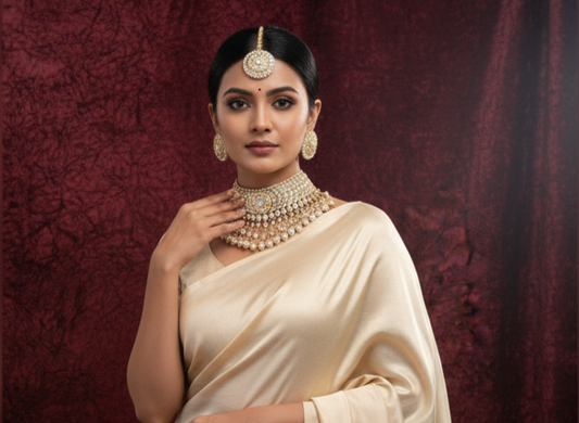 Kundan Necklace NS-10909-137