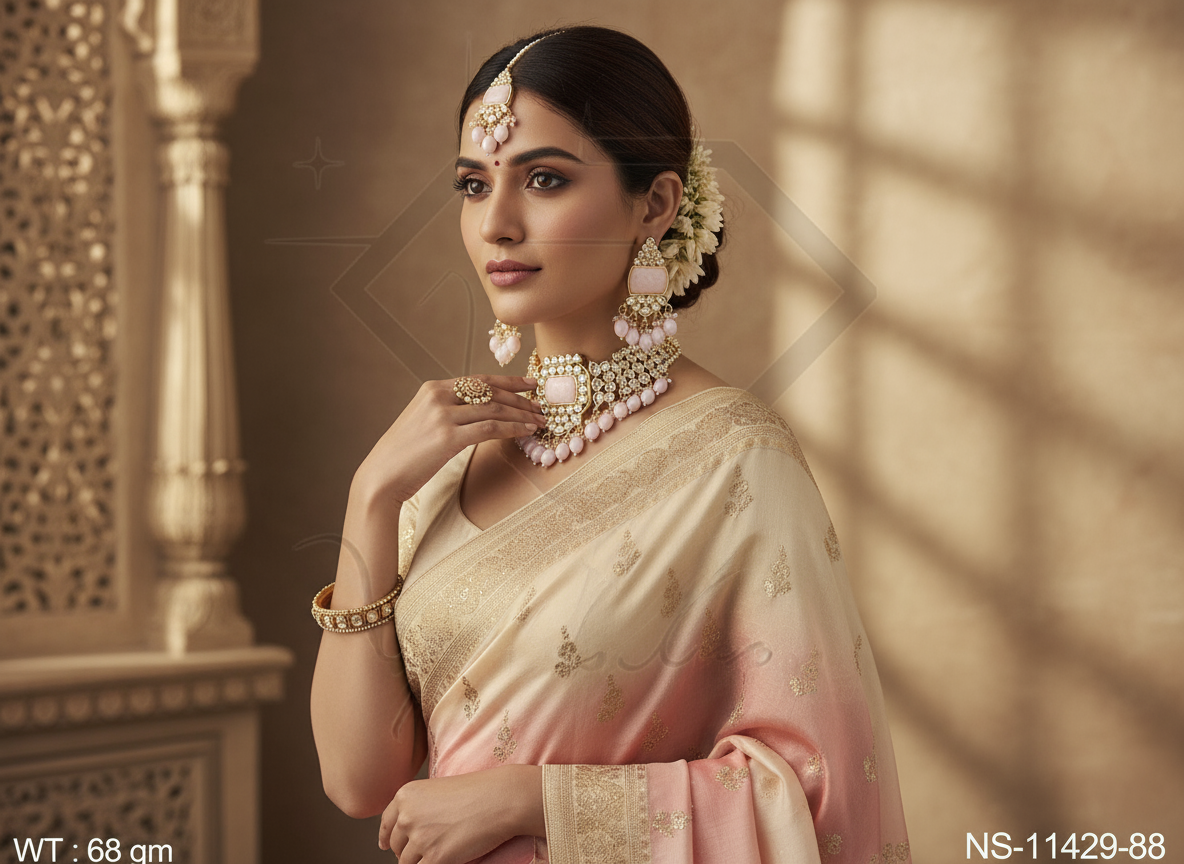 Kundan Necklace NS-11429-88