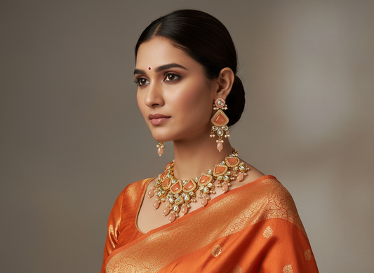 Kundan Necklace NS-11484-230