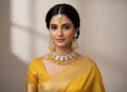 Kundan Necklace NS-11658-83