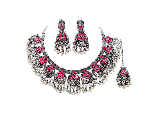 Oxidized Necklace NS-11194-65
