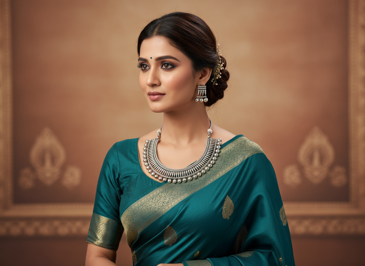 Oxidised Necklace NS-11335-80