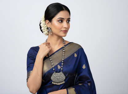 Oxidised Necklace NS-12252-43