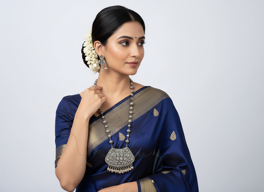 Oxidised Necklace NS-12252-43