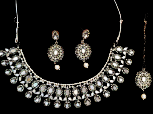 Oxidised Necklace NS-13138-53