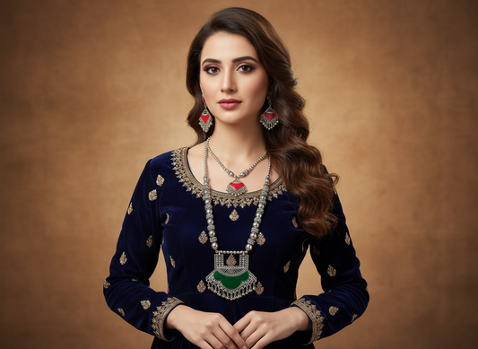 Oxidized Necklace NS-8054-44