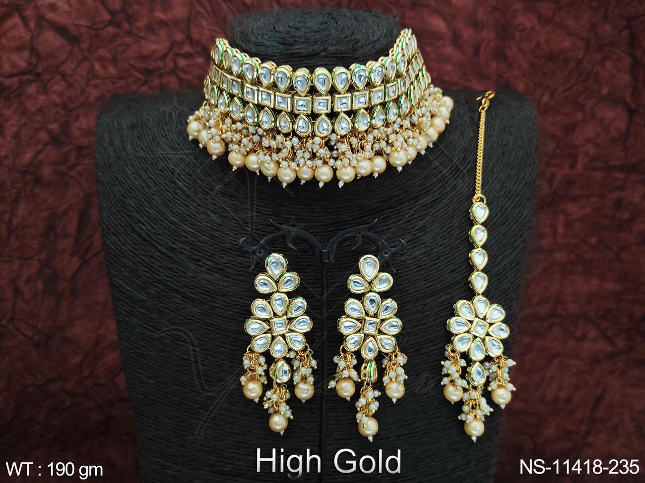 Kundan Necklace NS-11418-235