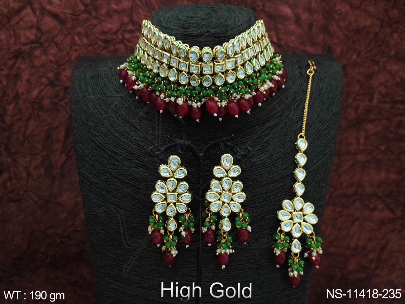 Kundan Necklace NS-11418-235