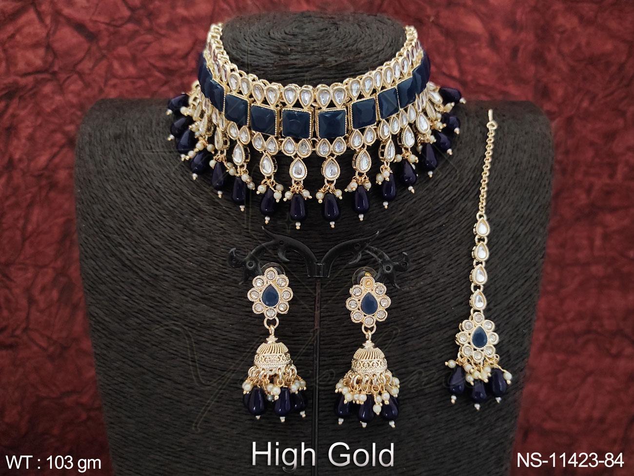 Kundan Necklace NS-11423-84
