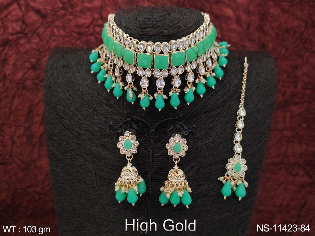 Kundan Necklace NS-11423-84