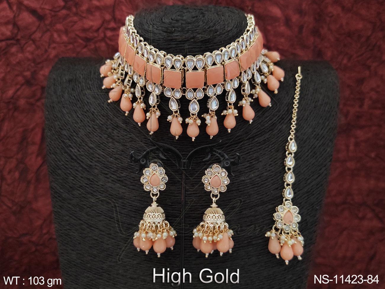 Kundan Necklace NS-11423-84