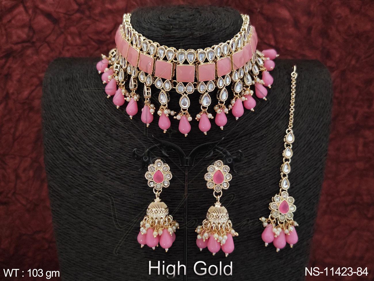 Kundan Necklace NS-11423-84