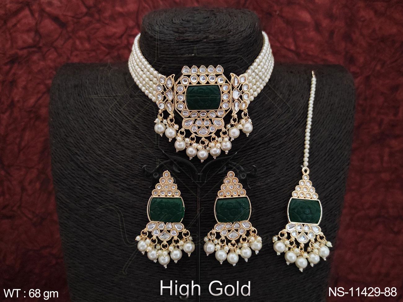 Kundan Necklace NS-11429-88