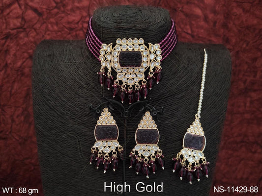 Kundan Necklace NS-11429-88
