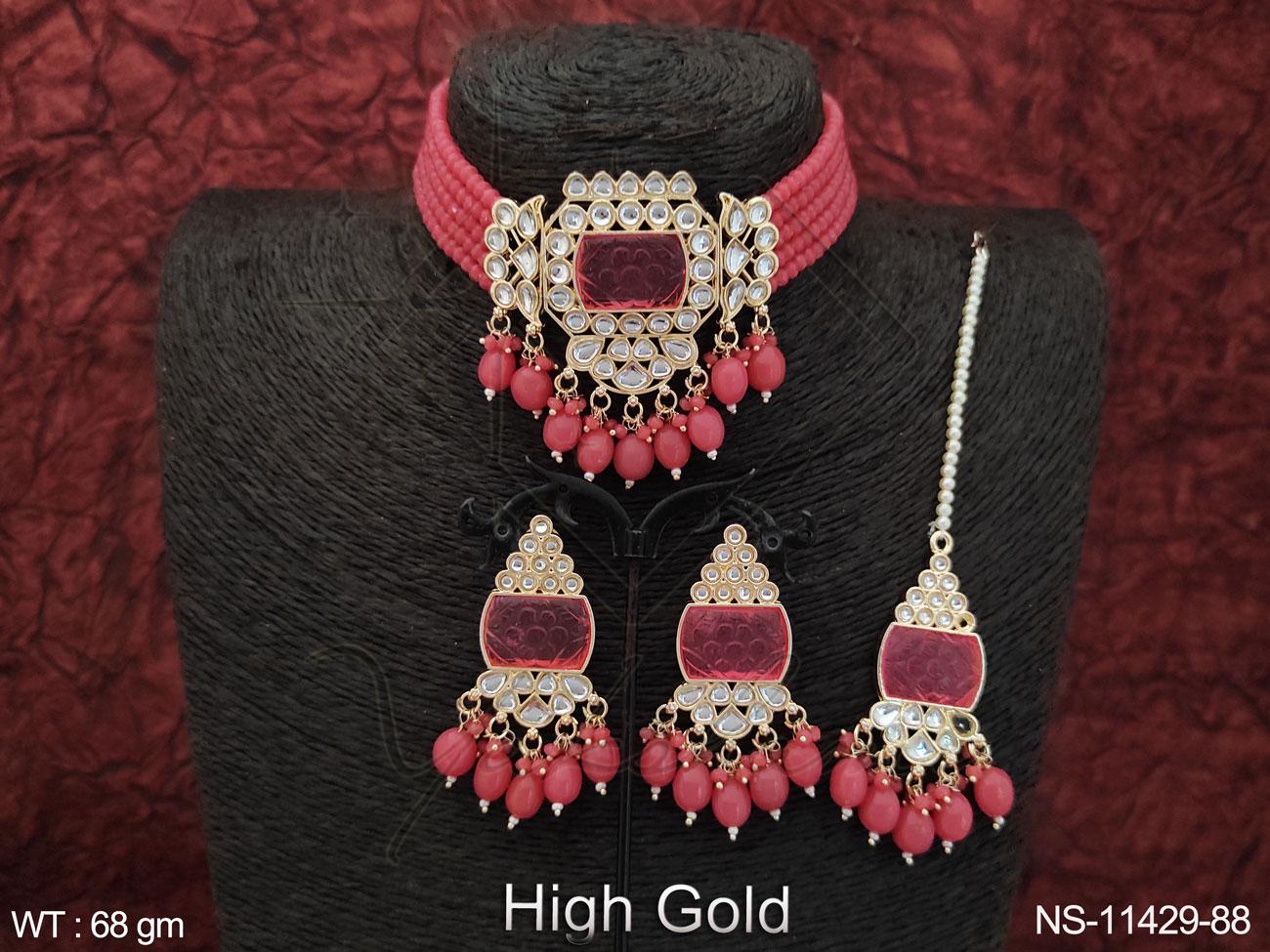Kundan Necklace NS-11429-88