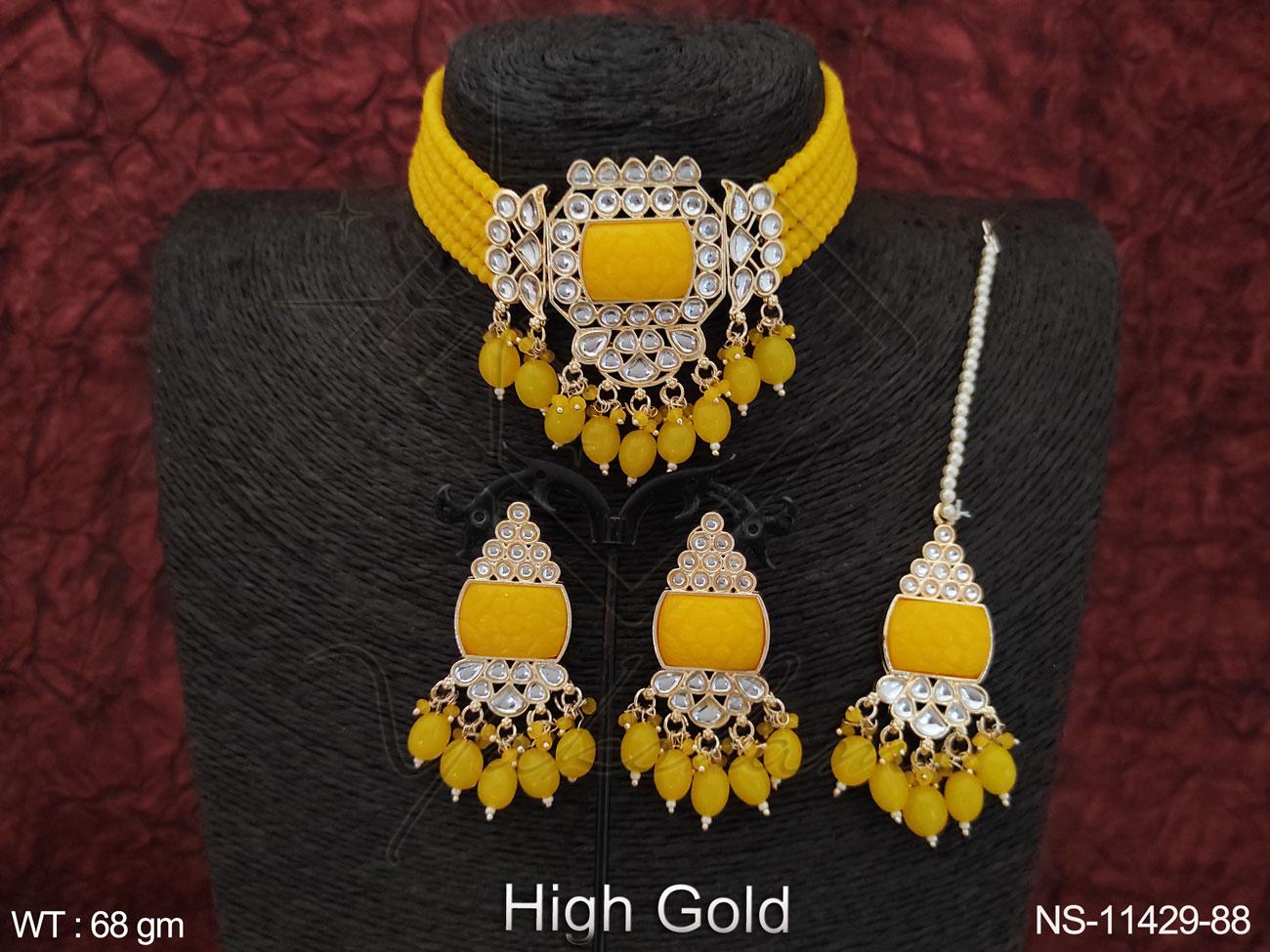 Kundan Necklace NS-11429-88