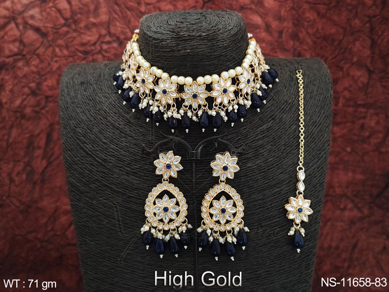 Kundan Necklace NS-11658-83