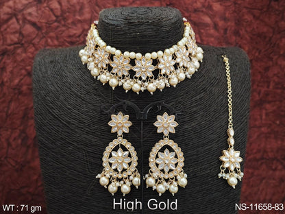 Kundan Necklace NS-11658-83