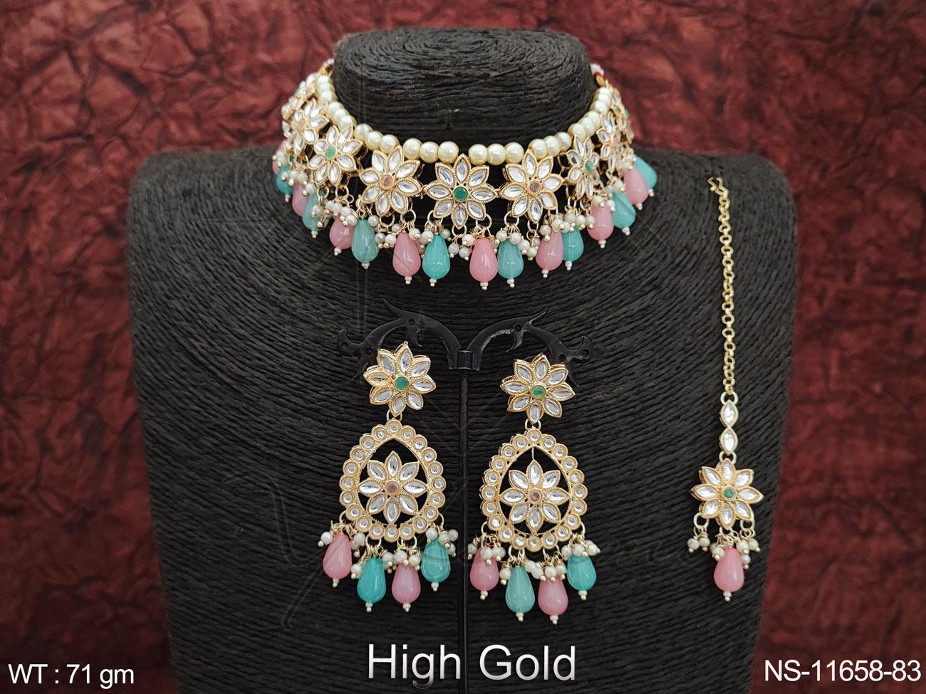 Kundan Necklace NS-11658-83