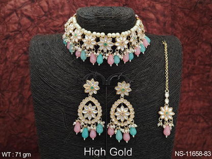 Kundan Necklace NS-11658-83