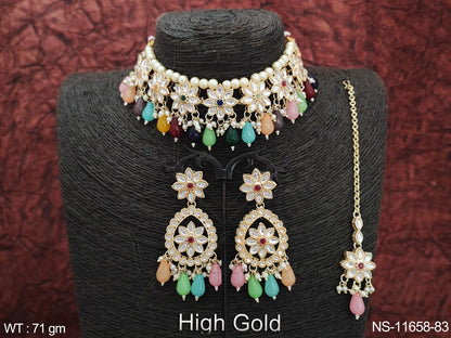 Kundan Necklace NS-11658-83