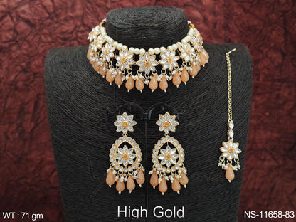 Kundan Necklace NS-11658-83